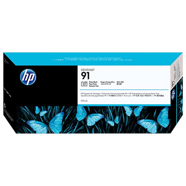 HP C9481A (HP 91) Black OEM Inkjet Cartridge (3 pk)