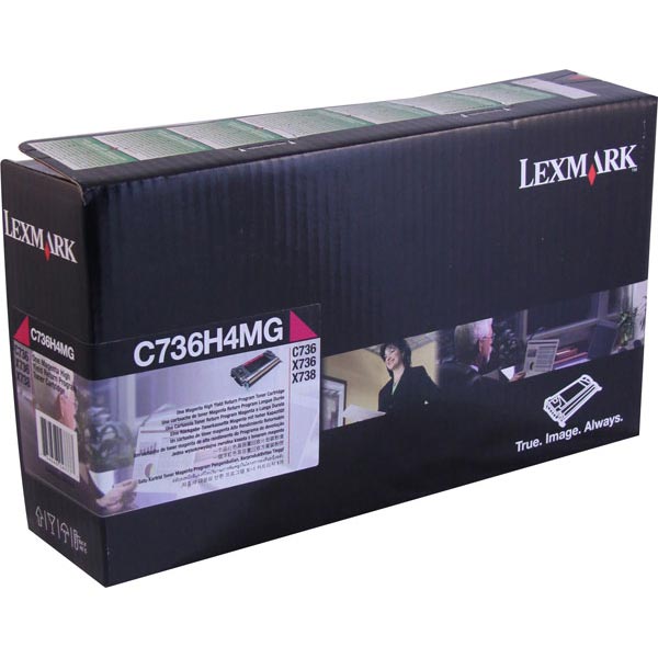 Lexmark C736H4M Magenta OEM High Yield Toner Cartridge