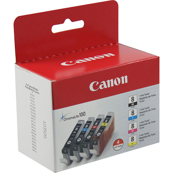 Canon 0620B010 (CLI-8) 4 Colors OEM Ink Tank