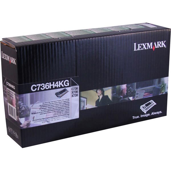 Lexmark C736H4K Black OEM High Yield Toner Cartridge