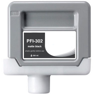Premium Quality Matte Black Inkjet Cartridge compatible with Canon 2215B001AA (PFI-302MBK)