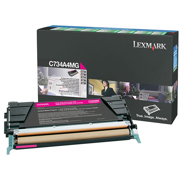 Lexmark C734A4M Magenta OEM Toner Cartridge