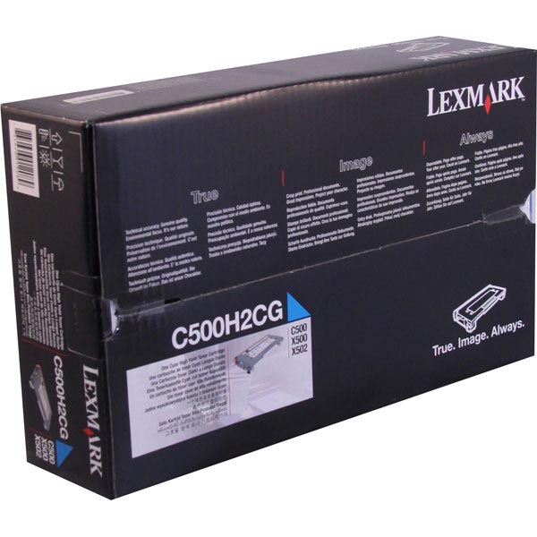 Lexmark C500H2CG Cyan OEM Toner Cartridge