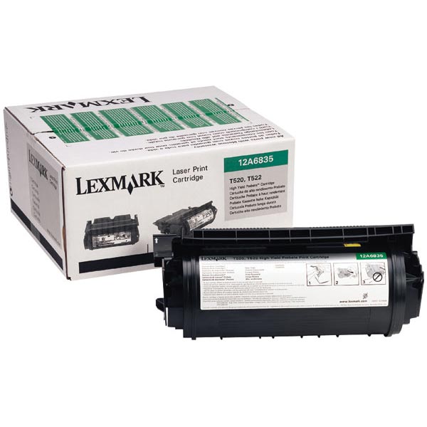 Lexmark 12A6835 Black OEM Toner Cartridge