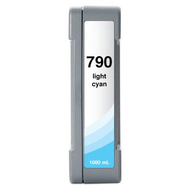 Premium Quality Light Cyan Low Solvent Inkjet Cartridge compatible with HP CB275A (HP 790)