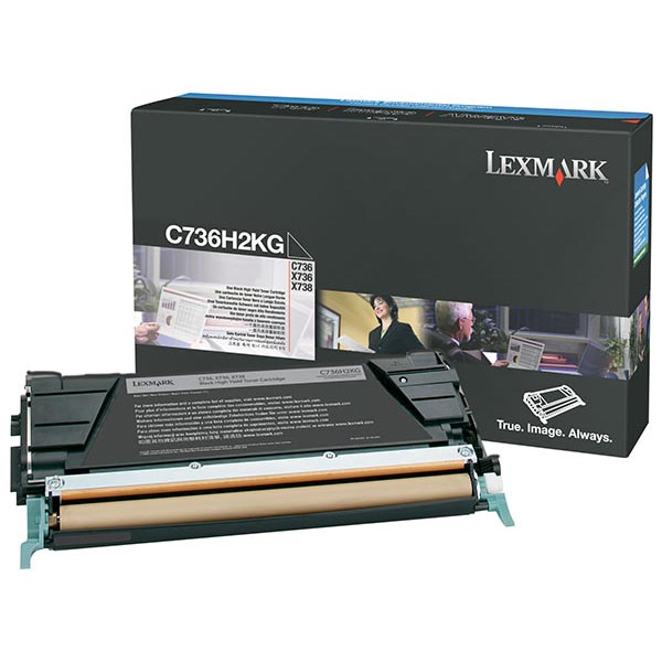 Lexmark C736H2K Black OEM Laser Toner Cartridge