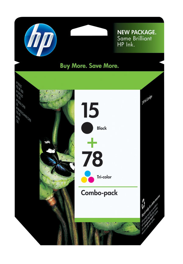 HP C8789FN (HP 15) Black & Color OEM Print Cartridge (Combo Pack)