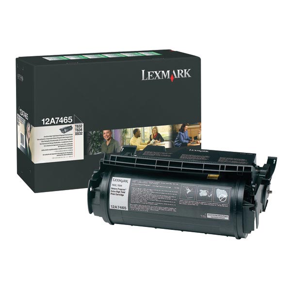 Lexmark 12A7465 Black OEM Print Cartridge
