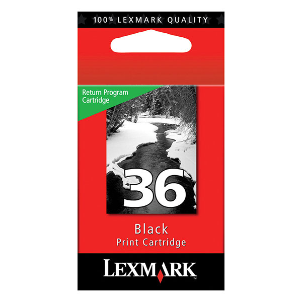 Lexmark 18C2130 (Lexmark #36) Black OEM Inkjet Cartridge