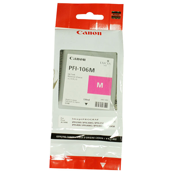 Canon 6623B001AA (PFI-106M) Magenta OEM Inkjet Cartridge