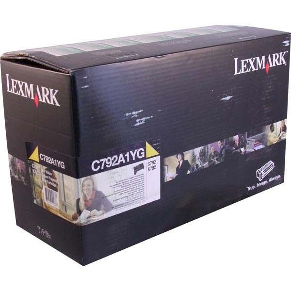 Lexmark C792A1YG Yellow OEM Toner Cartridge