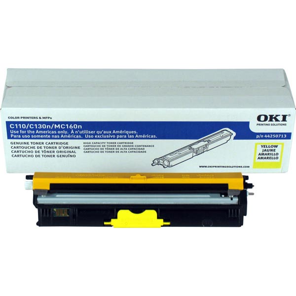 Okidata 44250713 Yellow OEM Toner Cartridge
