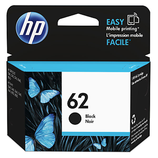 HP C2P04AN (HP 62) Black OEM Ink Cartridge