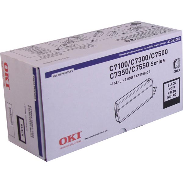 Okidata 41963004 (Type C4) Black OEM Toner Cartridge