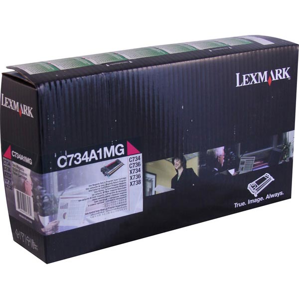 Lexmark C734A1MG Magenta OEM Toner Cartridge