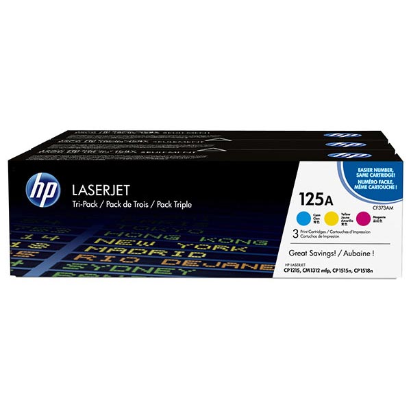 HP CE259A (HP 125A) Magenta, Cyan, Yellow OEM Smart Print Cartridge