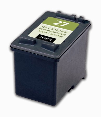Premium Quality Black Inkjet Cartridge compatible with HP C8727AN (HP 27)