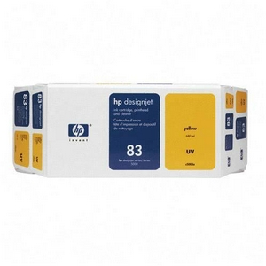 HP C5003A (HP 83) UV Yellow OEM Cartridge / Printhead / Cleaner (Value Pack)