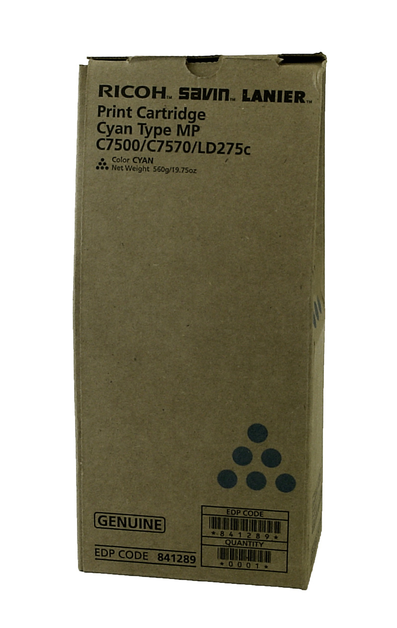 Ricoh 841085 (Type MPC7500) Cyan OEM Toner Cartridge