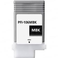 Premium Quality Matte Black Inkjet Cartridge compatible with Canon 6620B001AA (PFI-106MBk)