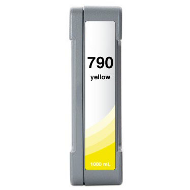 Premium Quality Yellow Low Solvent Inkjet Cartridge compatible with HP CB274A (HP 790)
