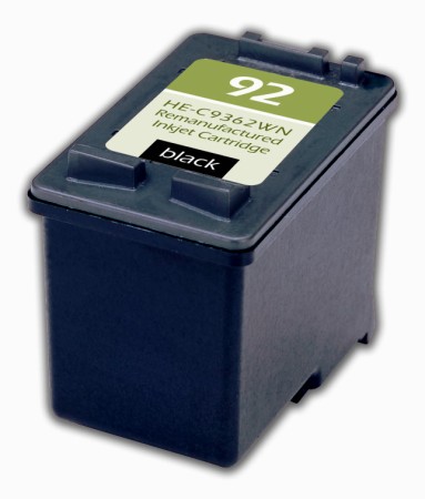 Premium Quality Black Inkjet Cartridge compatible with HP C9362WN (HP 92)