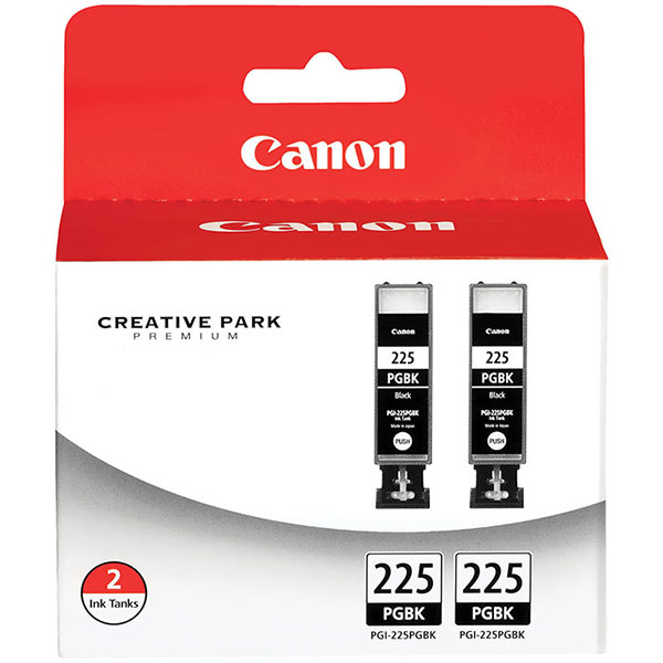 Canon 4530B007 (PGI-225) Photo Black OEM Ink Tank (2 pack of 4530B001)