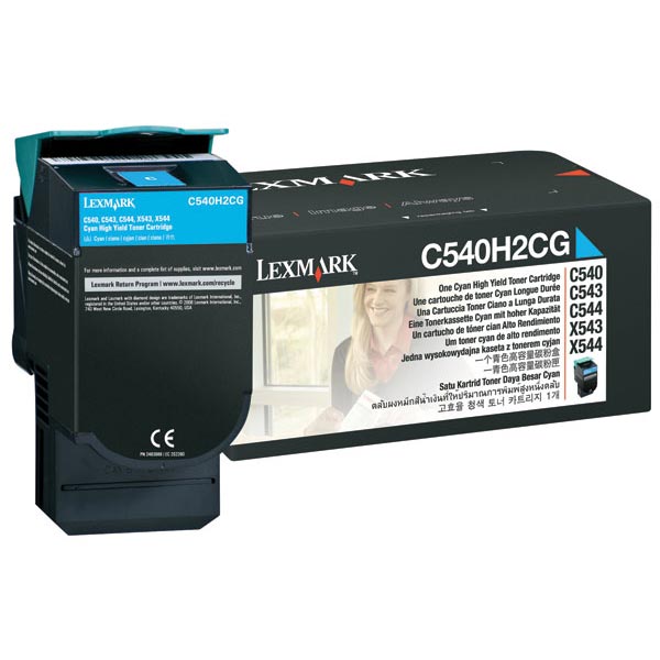 Lexmark C540H2CG Cyan OEM Toner Cartridge