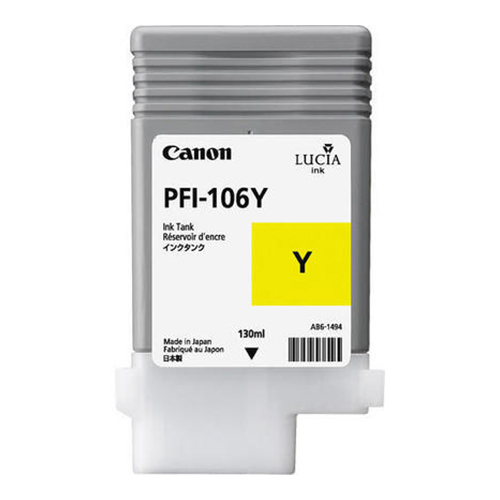 Canon 6624B001AA (PFI-106Y) Yellow OEM Inkjet Cartridge