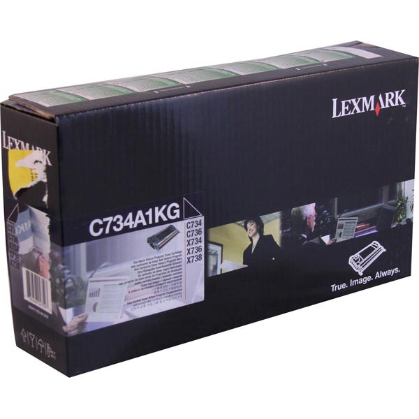 Lexmark C734A1K Black OEM Toner Cartridge