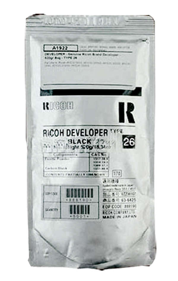 Ricoh 888190 (Type 26) Black OEM Developer