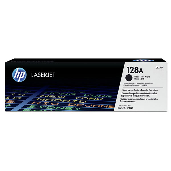 HP CE320A (HP 128A) Black OEM Colorsphere Print Cartridge