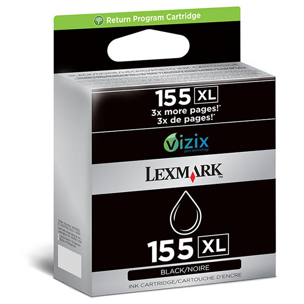 Lexmark 14N1619 (Lexmark #155XL) Black OEM High Yield Ink Cartridge
