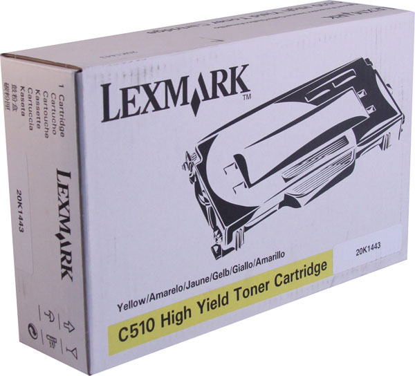 Lexmark 20K1443 Yellow OEM High Yield Toner Printer Cartridge