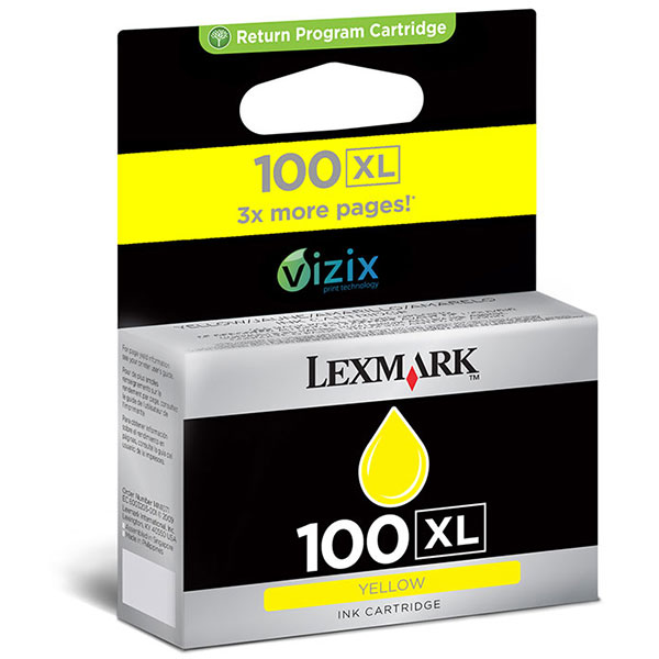 Lexmark 14N1071 (Lexmark #100Y XL) Yellow OEM Ink Cartridge