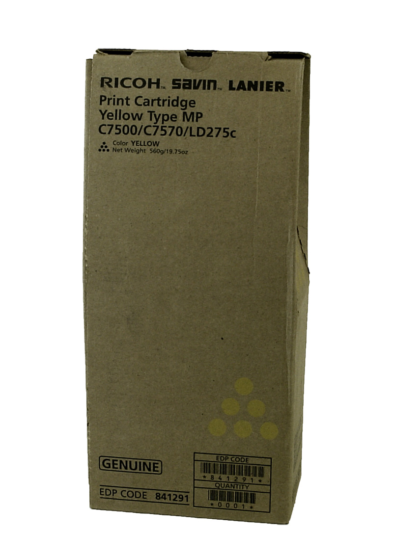 Ricoh 841087 (Type MPC7500) Yellow OEM Toner Cartridge