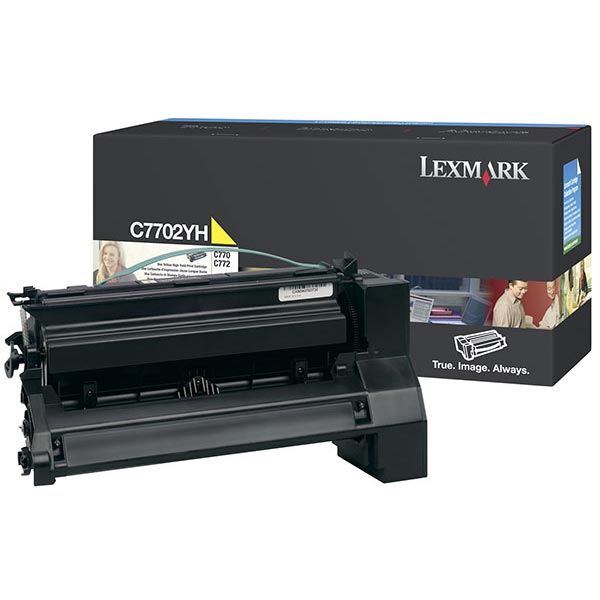 Lexmark C7702YH Yellow OEM High Yield Print Cartridge