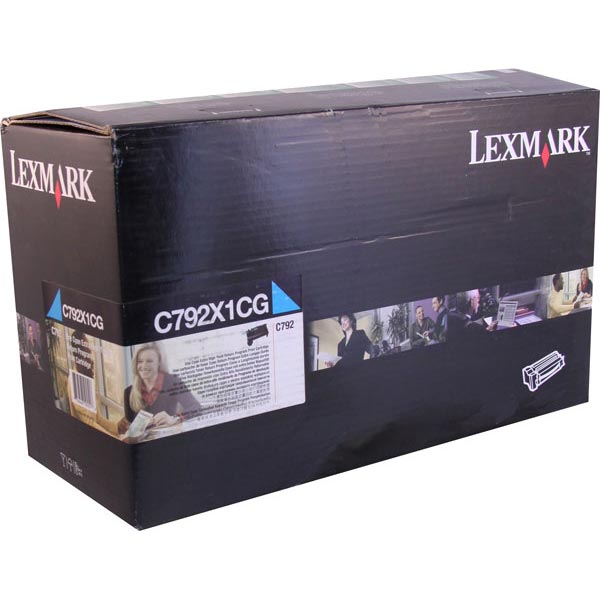 Lexmark C792X1CG Cyan OEM Extra High Yield Toner