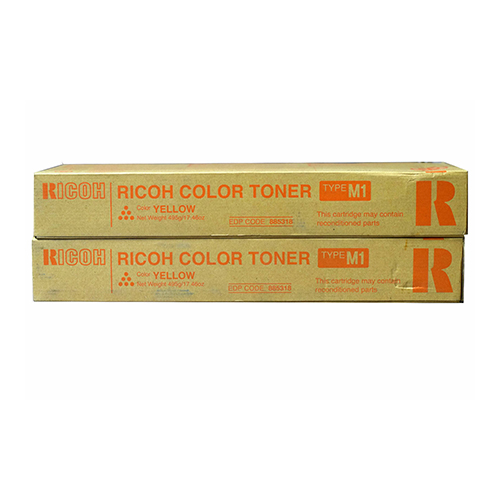 Ricoh 885318 (Type M1) yellow OEM Laser toner bottle