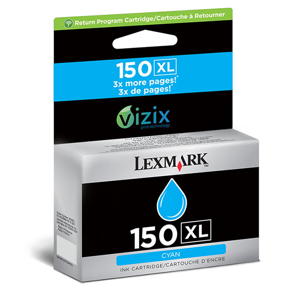 Lexmark 14N1615 (Lexmark #150XL) Cyan OEM Inkjet Cartridge