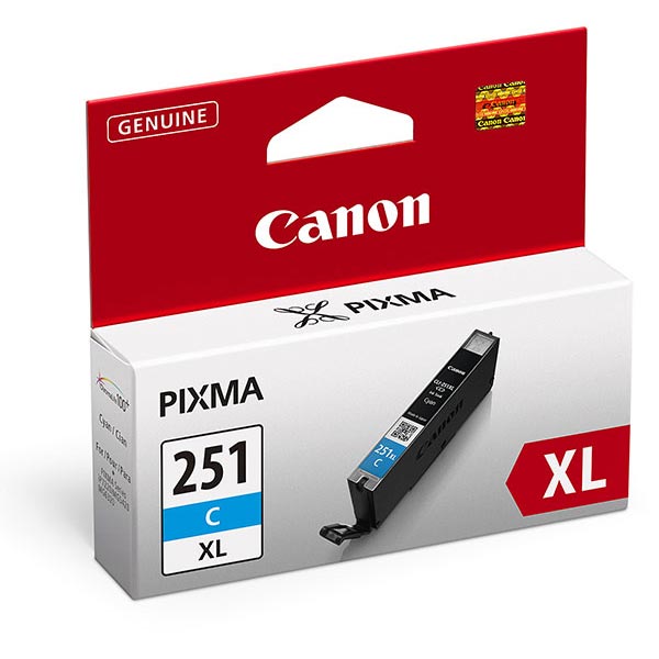 Canon 6449B001 (CLI-251XL) Cyan OEM Inkjet Cartridge