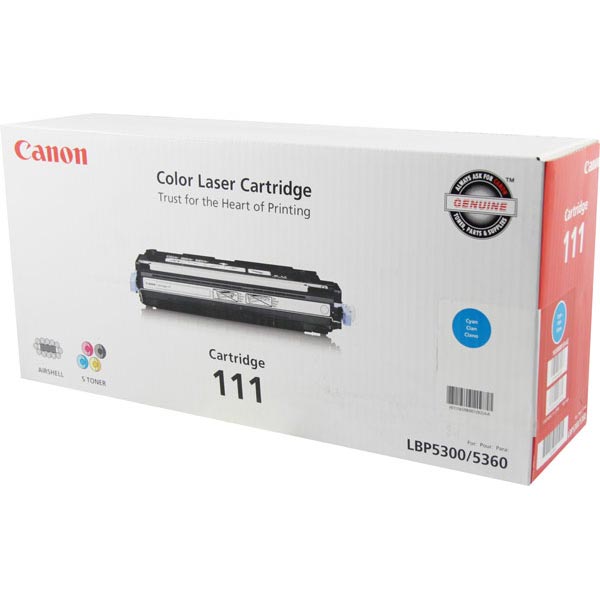 Canon 1659B001AA (CRG-111C) Cyan OEM Toner Printer Cartridge