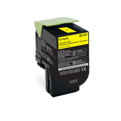 Premium Quality Yellow Toner Cartridge compatible with Lexmark 80C1SY0