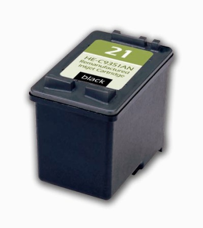 Premium Quality Black Inkjet Cartridge compatible with HP C9351AN (HP 21)
