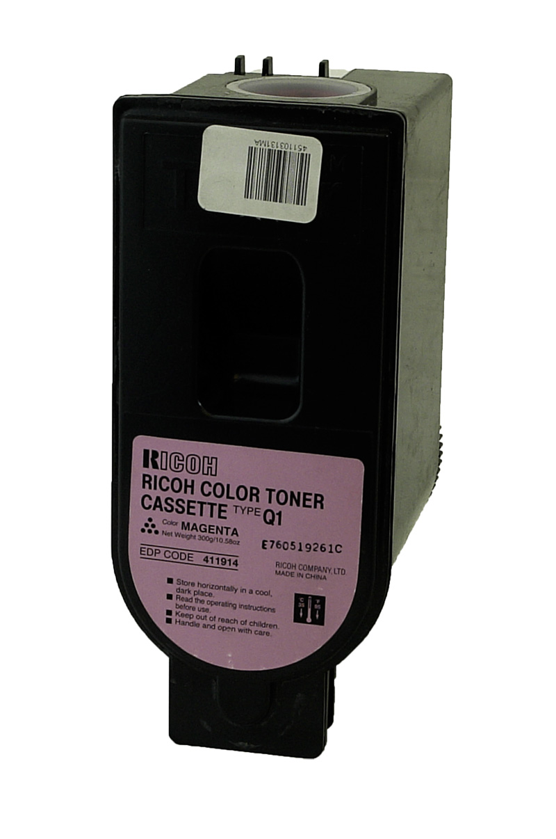 Ricoh 411914 (Type Q1) Magenta OEM Toner Cartridge