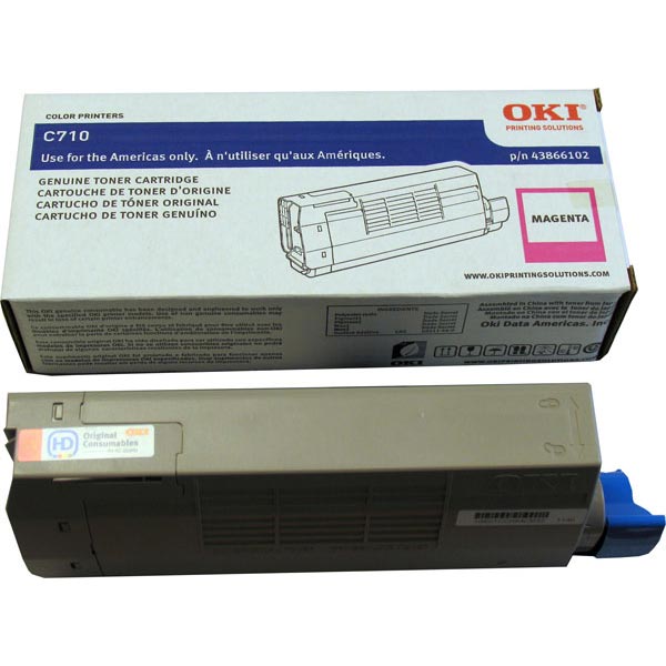 Okidata 43866102 Magenta OEM Toner Cartridge
