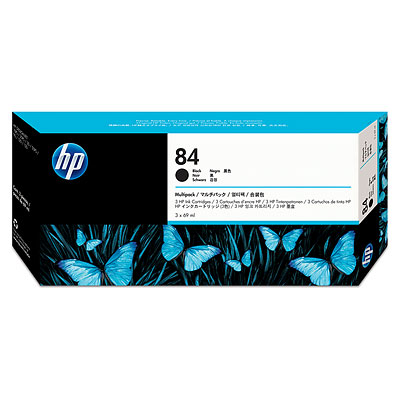 HP C9430A (HP 84) Black OEM Inkjet Cartridge (3-Ink Multipack)