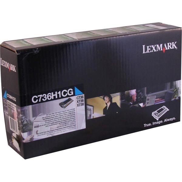 Lexmark, IBM C736H1C (24B5804) Cyan OEM High Yield Toner Cartridge
