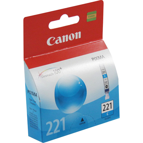 Canon 2947B001 (CLI-221C) Cyan OEM Inkjet Cartridge
