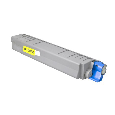 Premium Quality Yellow Toner Cartridge compatible with Okidata 43487733